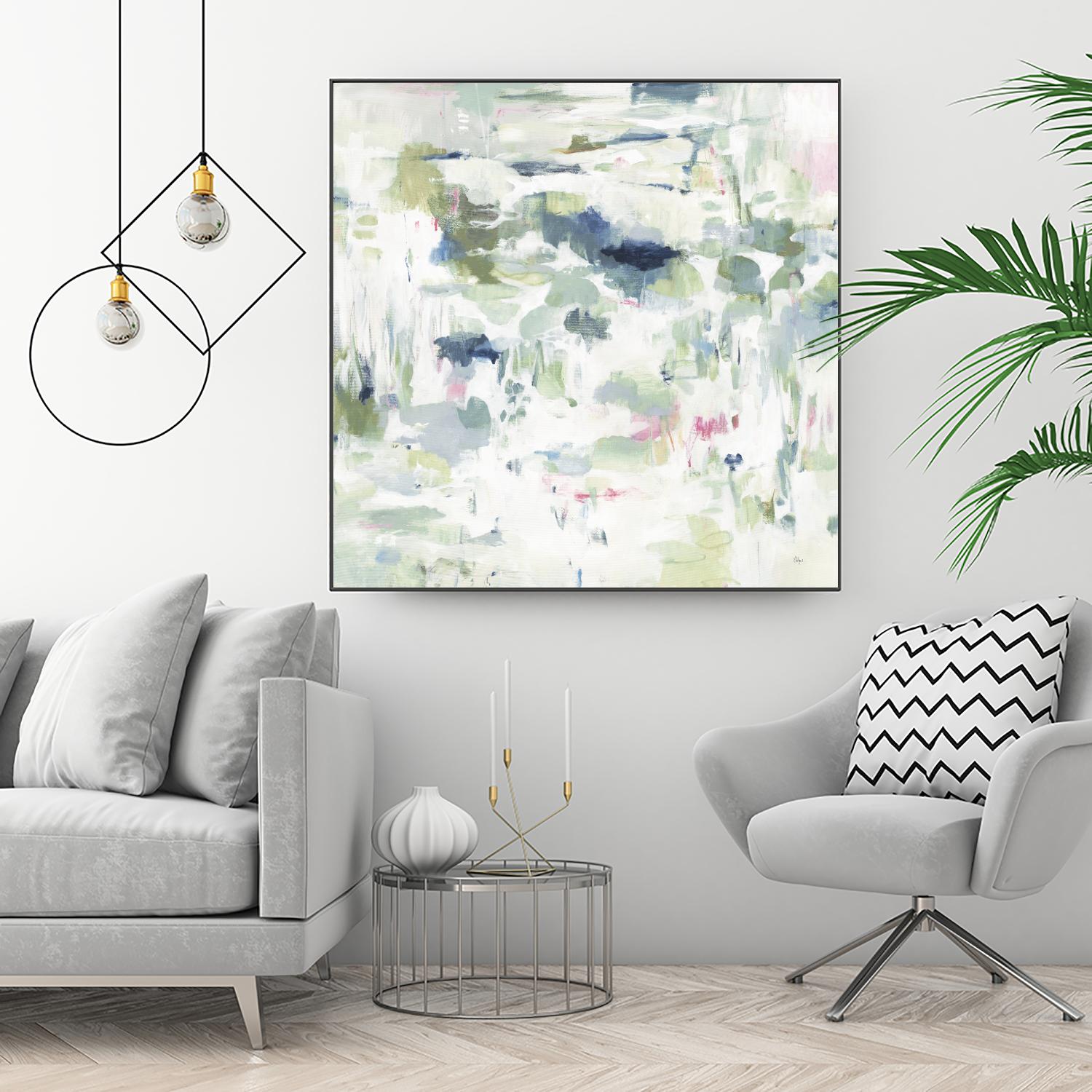 Abstract Reflections Wall Art - Modern Canvas Prints for Home & Office Decor - Perfect for Living Room, Bedroom, and Workspace Aesthetics