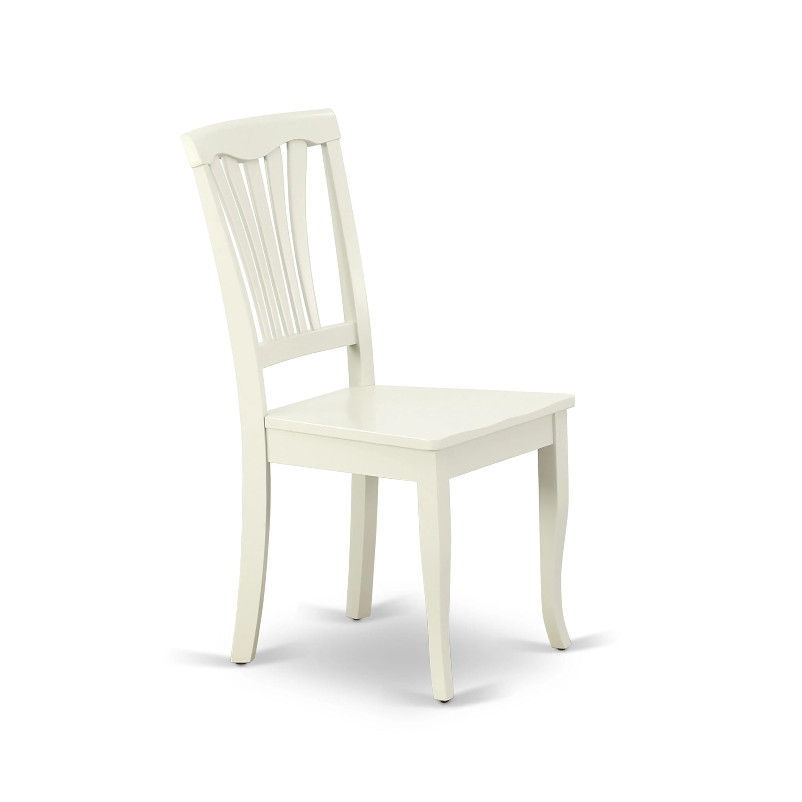 East West Furniture AMAV3-LWH-W 3-Piece Modern Dining Table Set - 36x36 Inch Round Kitchen Table with Pedestal Base & 2 Matching Chairs, Linen White - Perfect for Small Spaces, Breakfast Nooks & Cozy Apartments