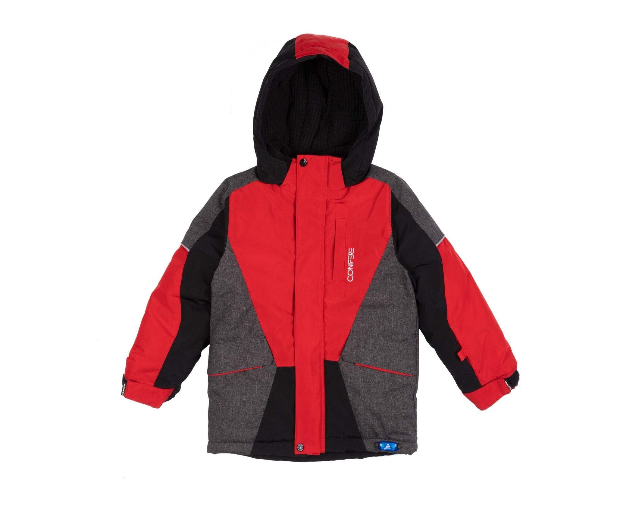 Boys' Red Snowsuit Set - Winter Waterproof Snow Jacket & Pants for Kids - Perfect for Skiing, Snowboarding & Outdoor Winter Activities