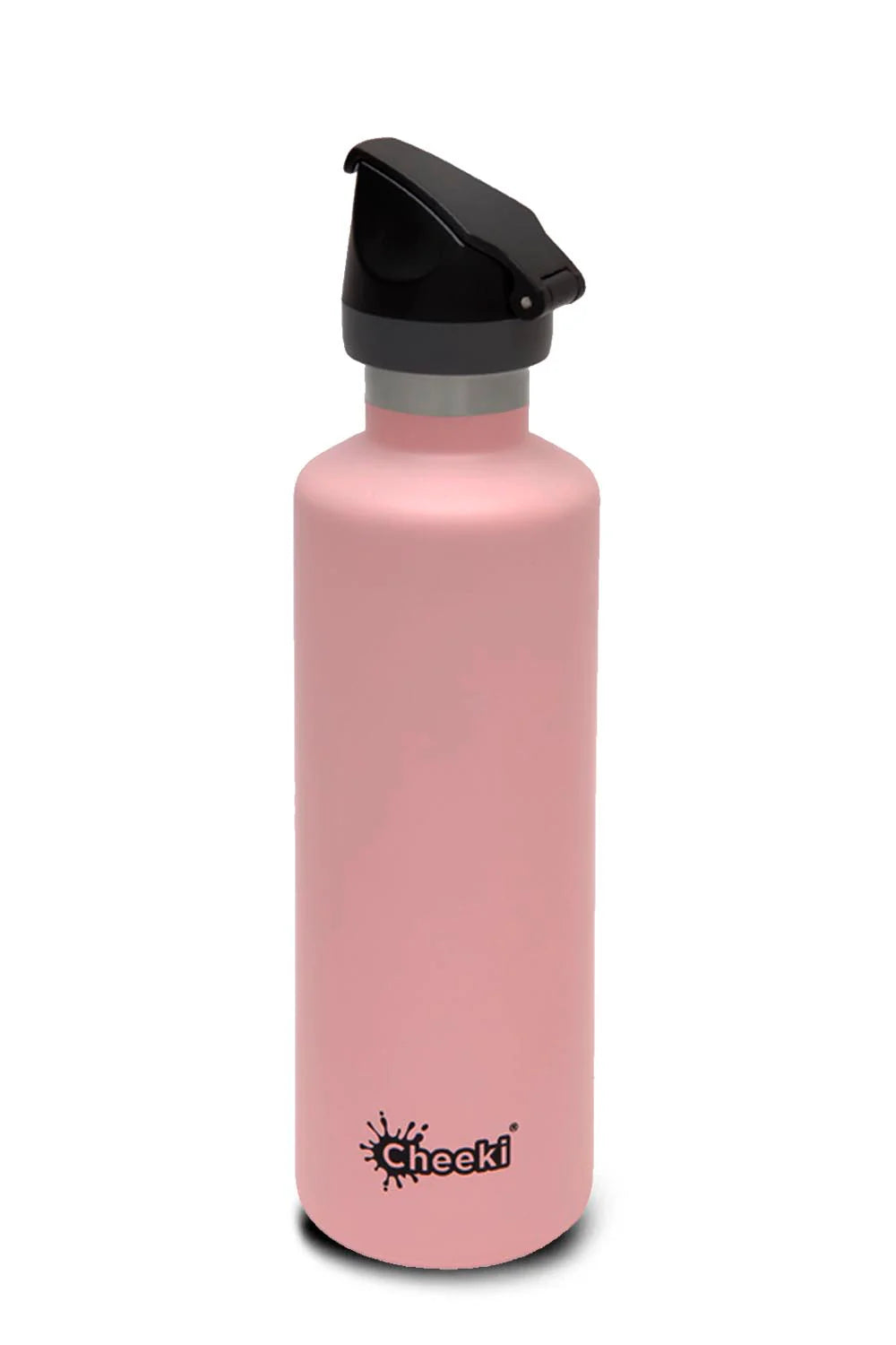 CHEEKI 600ml Stainless Steel Insulated Water Bottle with Sports Lid - Pink | Leakproof & Durable for Gym, Hiking & Outdoor Activities