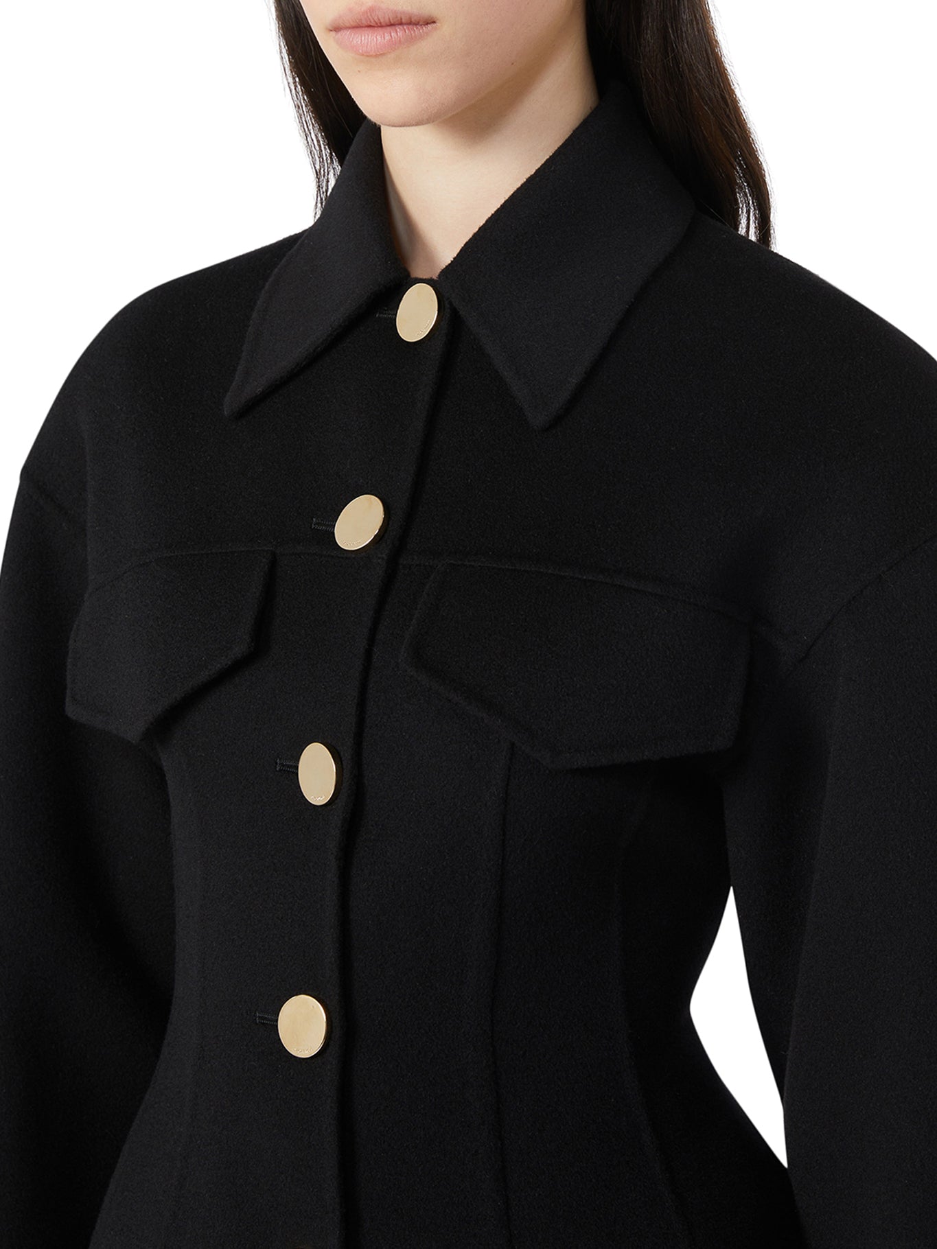 Sportmax Egeo Jacket - Black, Stylish Women's Outerwear for Casual & Evening Wear | Model 2522086011600 013