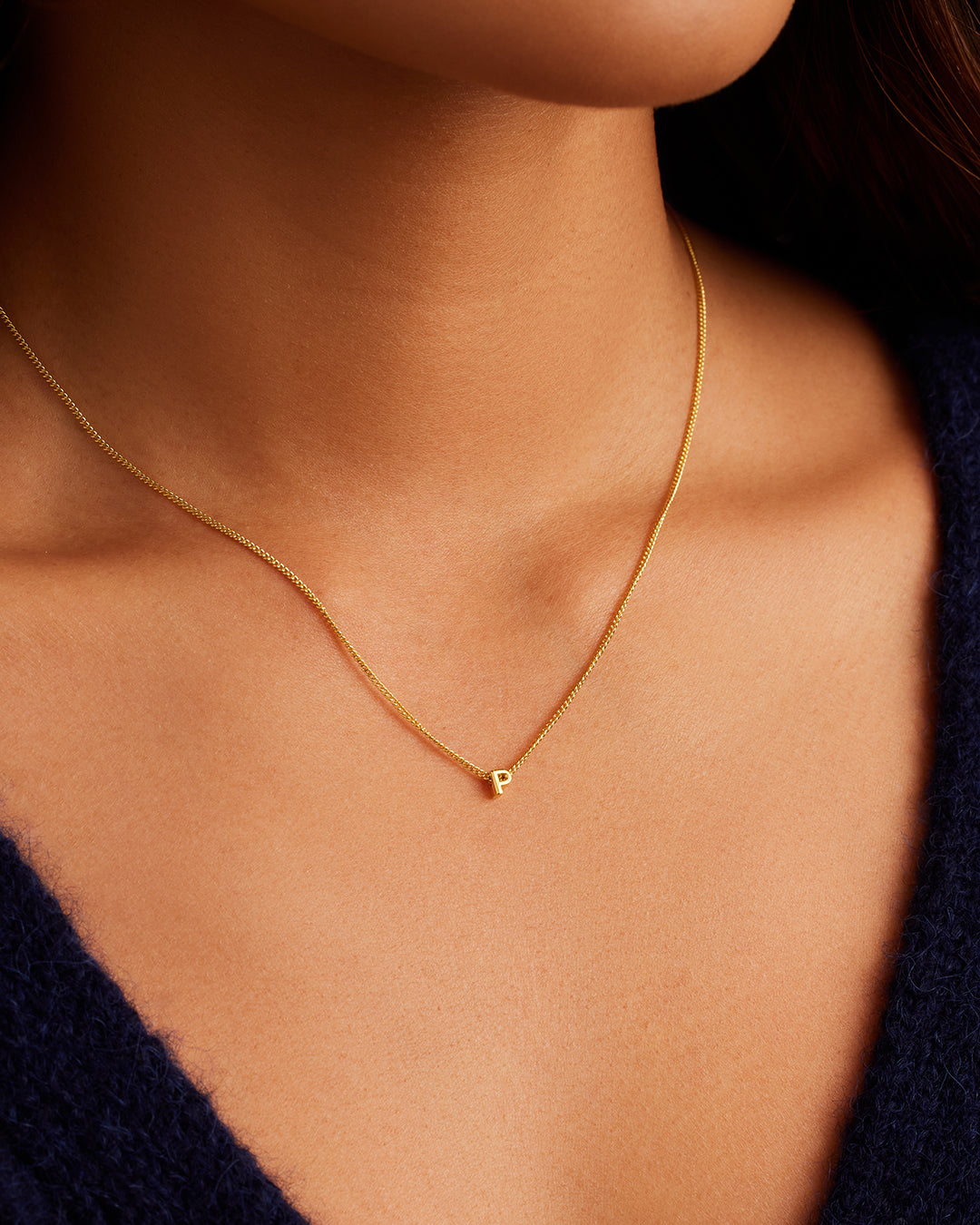 Wilder Mini Alphabet Necklace - Personalized Initial Pendant Jewelry for Women | Perfect Gift for Birthday, Anniversary & Everyday Wear