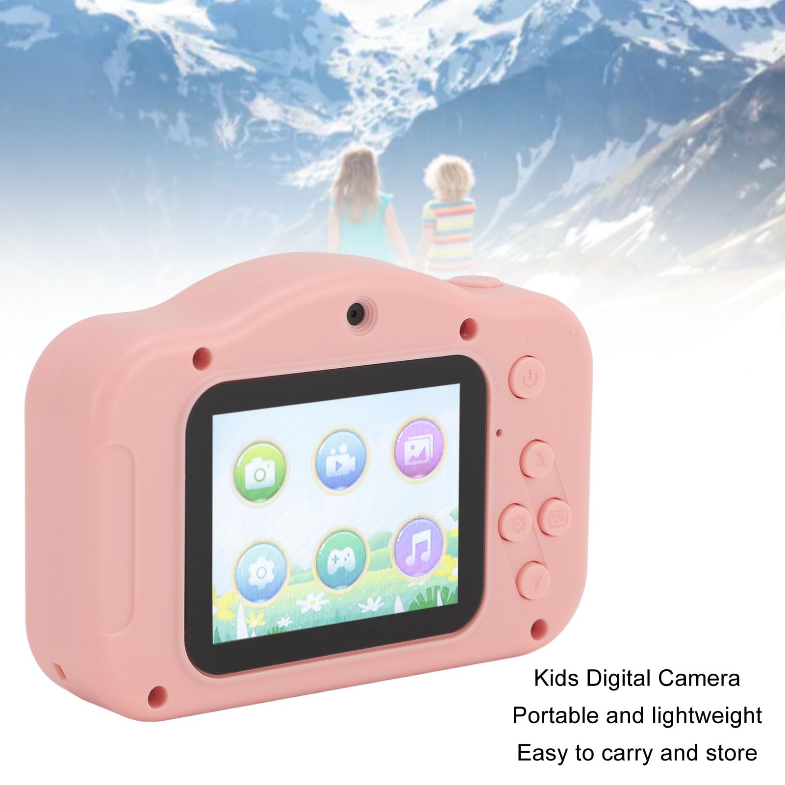 40MP HD 1080P Digital Camera with 8X Zoom - 2 Inch LCD Screen Compact Point and Shoot Camera for Kids & Teens (Pink) - Perfect for Travel, Birthday Gifts & School Projects