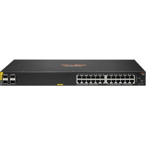Aruba 6000 24-Port Gigabit PoE+ Managed Switch | 24G Class4 | 4SFP | 370W PoE Budget | Layer 3 Support | 10/100/1000Base-T | 1U Rackmount - Ideal for Office Networks, Data Centers & Enterprise IT Infrastructure