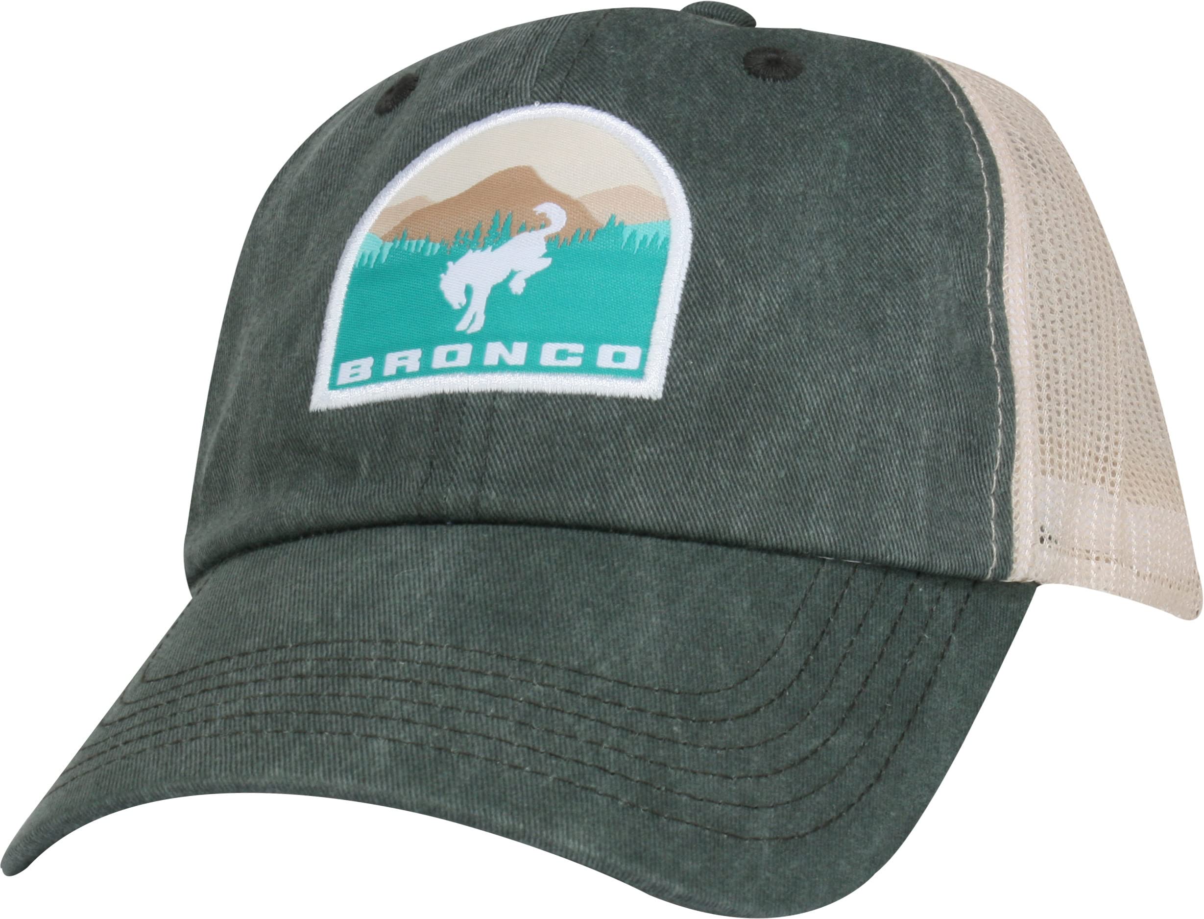 Ford Bronco Embroidered Trucker Hat for Men & Women - Vintage Style Baseball Cap for Outdoor Adventures, Hiking, and Road Trips