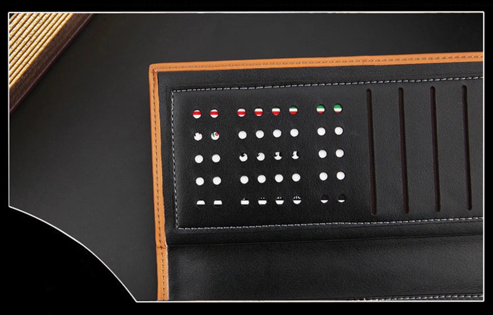 Slim Leather Bifold Wallet for Men - RFID Blocking Credit Card Holder & ID Organizer - Perfect for Business, Travel, and Everyday Use
