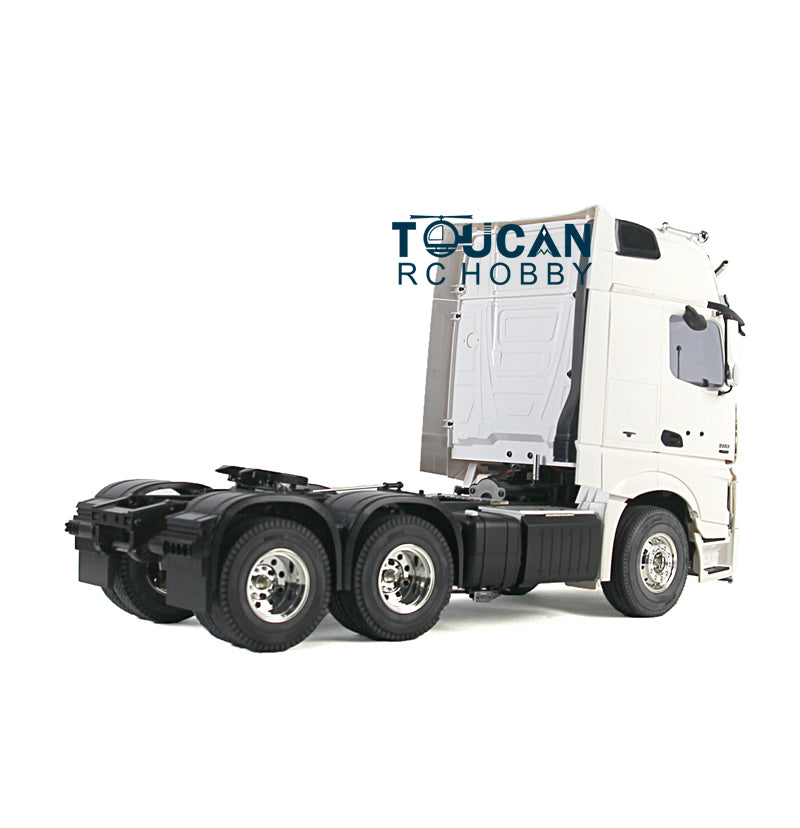 1/14 Scale 3-Axle Highline DIY 3363 RC Tractor Truck with Motor & Trailer Kit - Remote Control Construction Vehicle Simulation Model for Adults & Hobbyists - Perfect for RC Car Racing, Construction Site Play, and Collectible Display