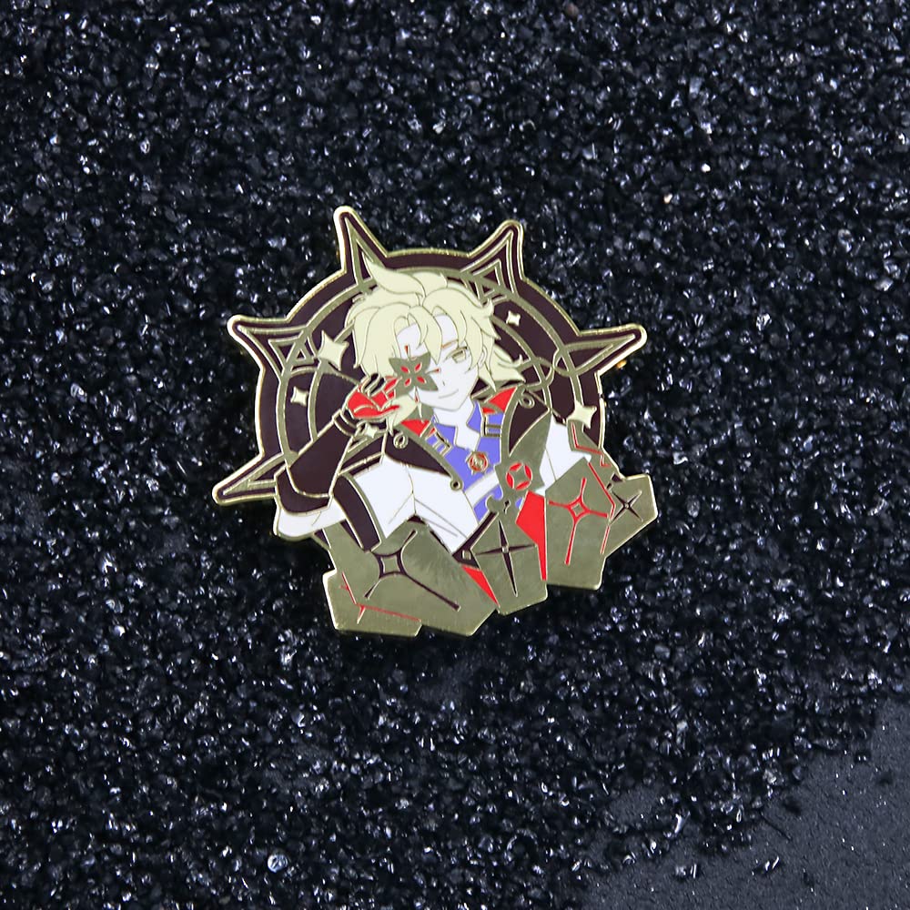 Genshin Impact Hu Tao Brooch Pin - Anime Cosplay Enamel Lapel Pin - Perfect Gift for Fans, Women & Girls - Great for Cosplay, Collecting & Fashion Accessories