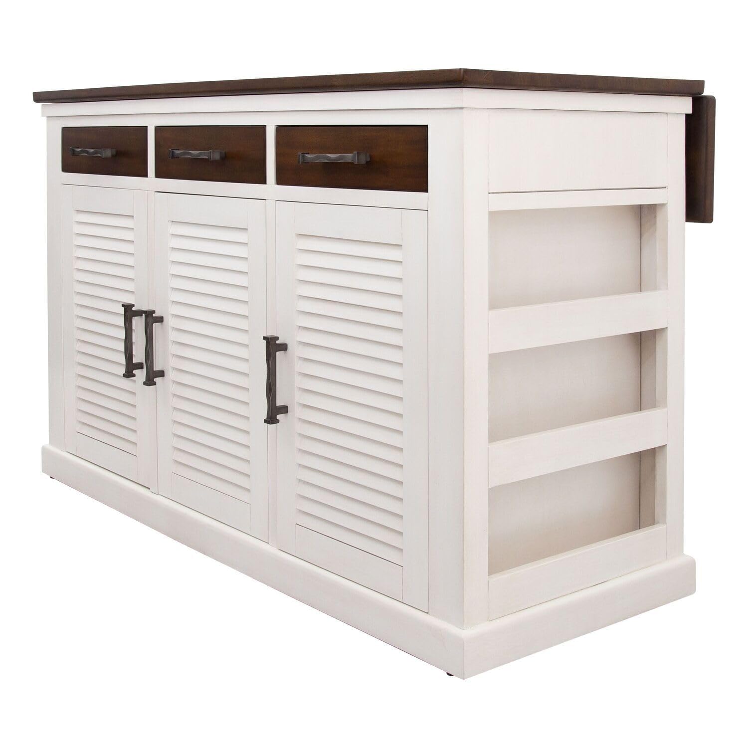 Modern Kitchen Island with Storage - Versatile Centerpiece for Cooking, Dining & Entertaining - Perfect for Small Spaces & Open Floor Plans