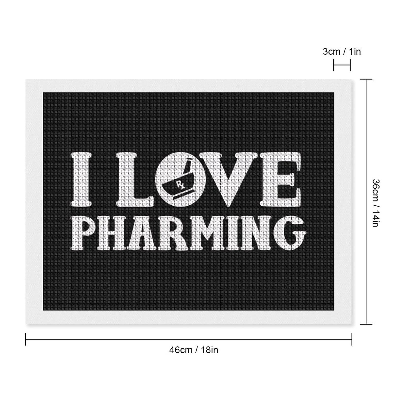 5D Diamond Painting Kit - Pharmacist Theme DIY Cross Stitch Crystal Rhinestone Embroidery Art | Numbered Drawing Pictures for Home Wall Decor | Perfect Gift for Pharmacy Technicians & Medical Professionals