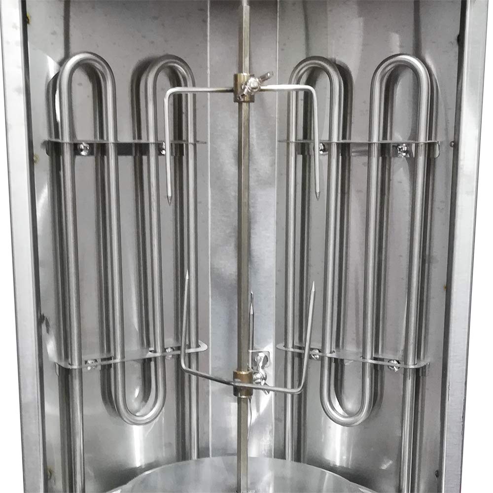 Commercial Electric Shawarma Grill Machine - 3000W Automatic Rotating Doner Kebab BBQ Rotisserie Oven for Restaurants, Food Trucks & Catering Events