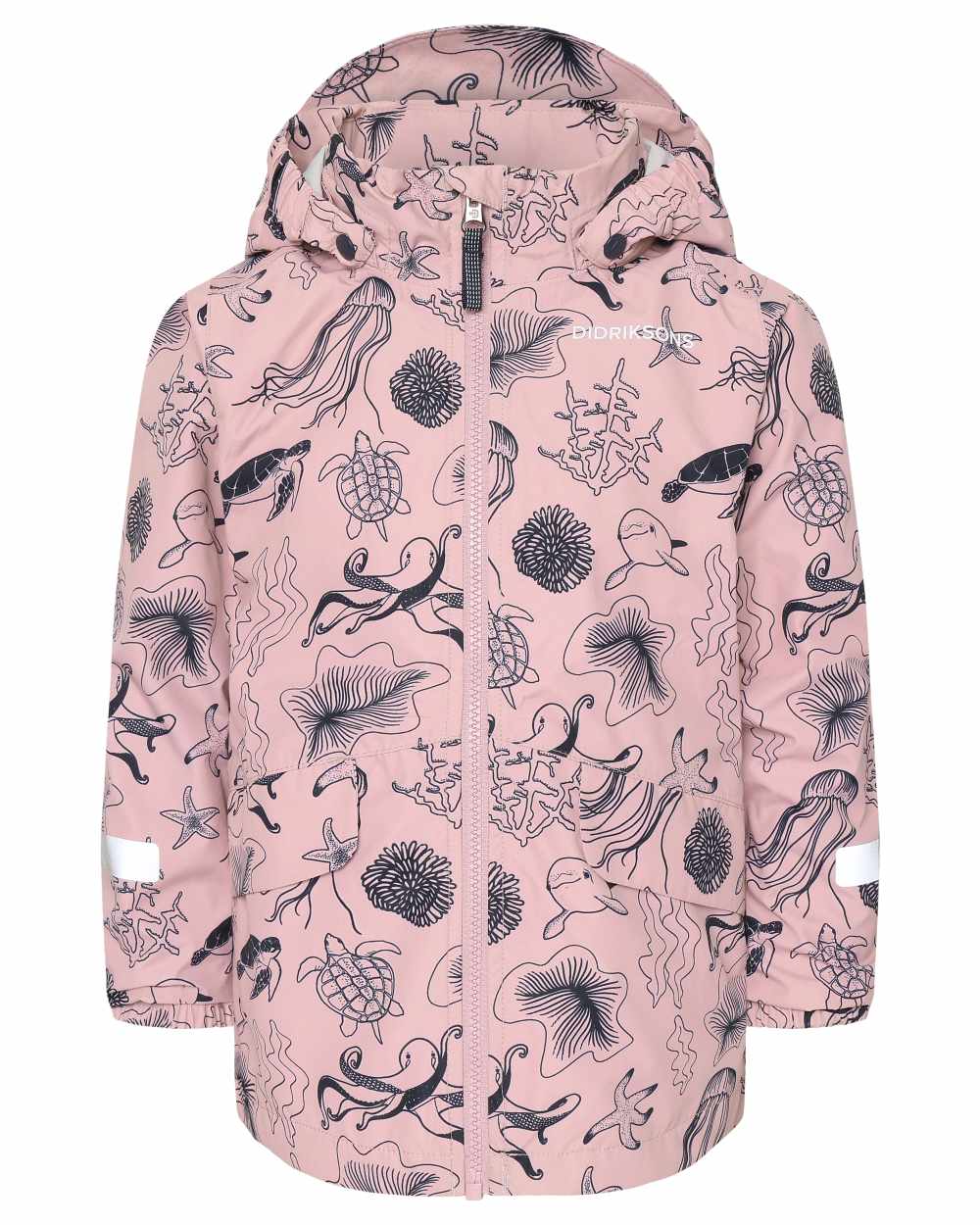 Didriksons Kids Norma Printed Waterproof Jacket - Lightweight Windproof Raincoat for Outdoor Play & School Activities