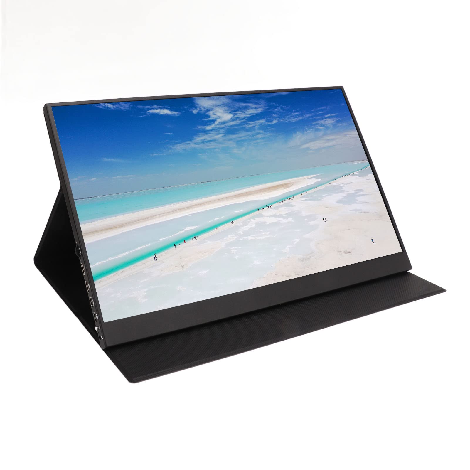 GOWENIC 17.3 Inch Portable Monitor with 2K Resolution, Dual Built-in Speakers & Multiple Ports - External Second Screen for Laptop, Smartphone & Gaming Devices - Perfect for Work, Travel & Entertainment