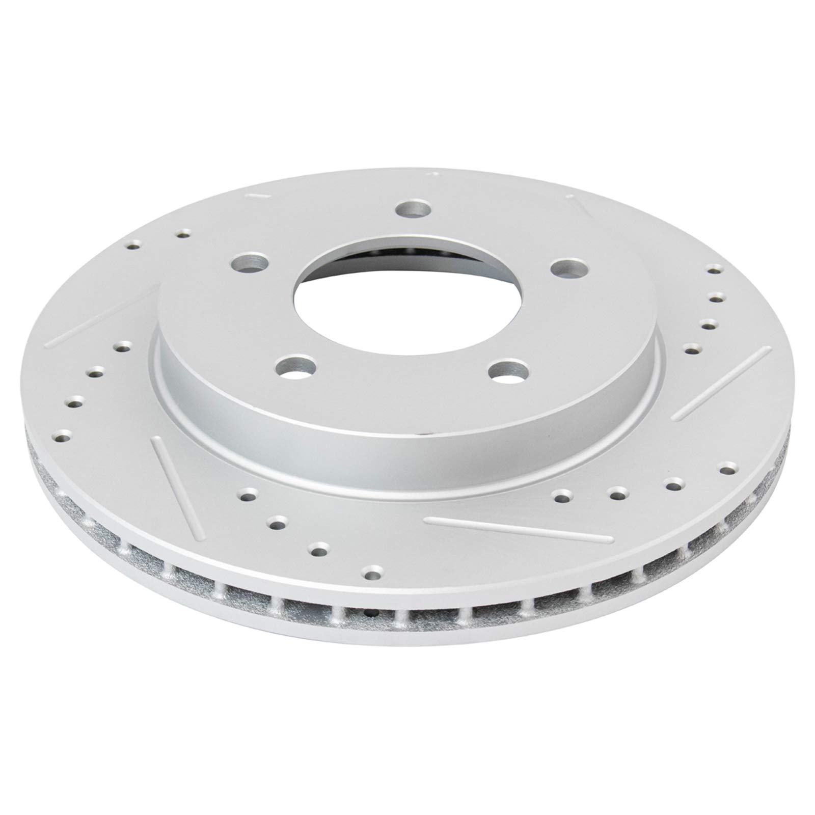 TRQ Front Performance Brake Pad & Rotor Kit - Ceramic Vented Premium G-Coated Brake Caliper Set - Compatible with 1997-2001 Ford F-150 - Perfect for Off-Roading, Towing & Heavy-Duty Use