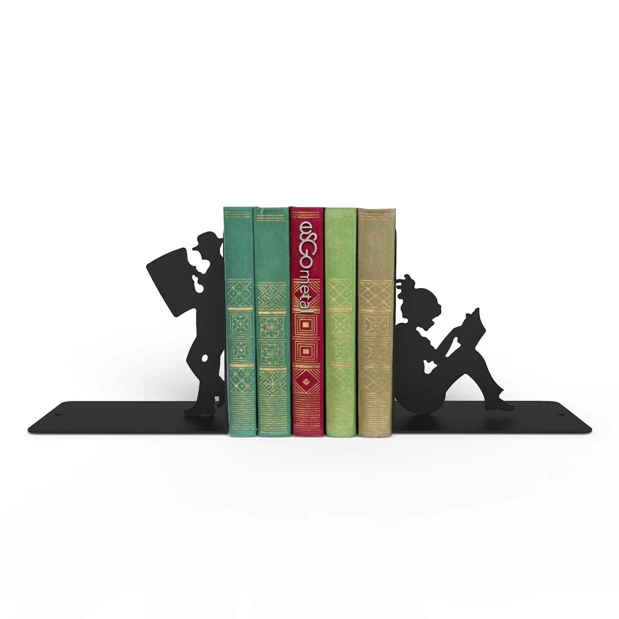 Decorative Bookends & Book Holder Stand - 18x12x18cm Office Organizer for Bookshelf, Desk & Reading Accessories - Perfect for Home, Office & Library Use