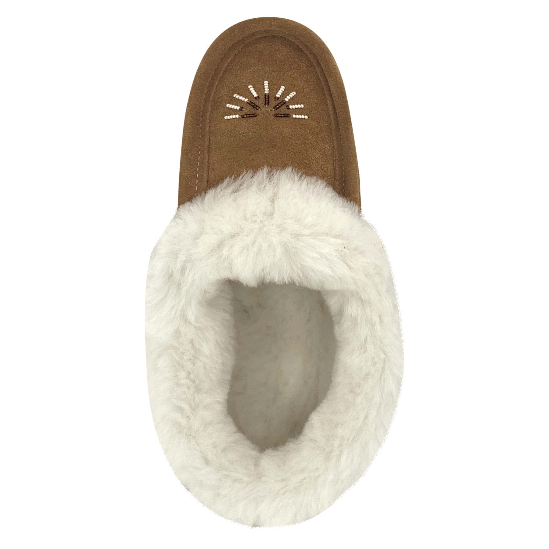 Women's Comfortable Smoke Beaded Rubber Sole Sheepskin Slippers - Cozy Indoor/Outdoor House Shoes for Winter & Lounge Wear