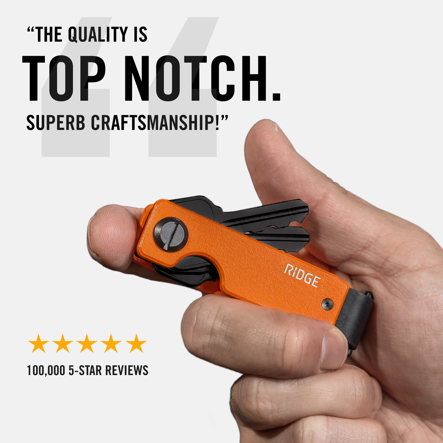 Ridge KeyCase Carbon Fiber 3K - Slim RFID Blocking Key Holder for Men & Women | Perfect for Travel, Work & Everyday Carry