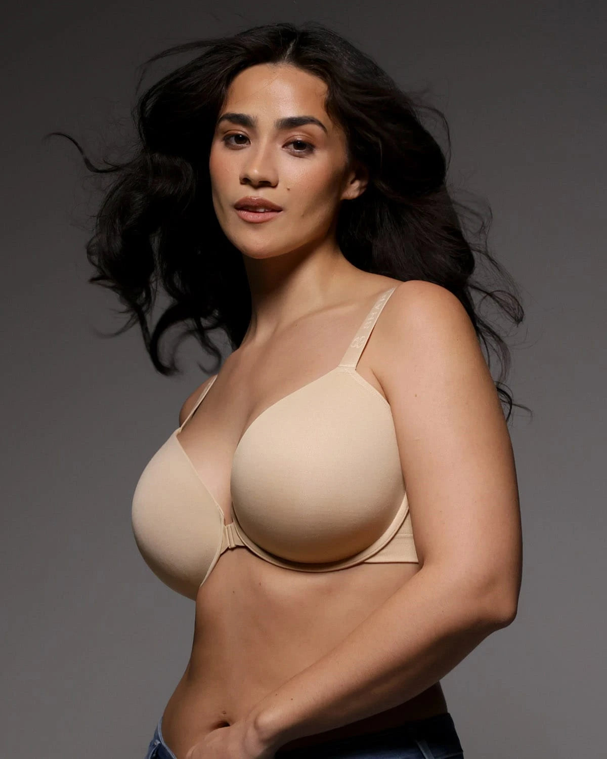 Front Closure Underwire T-Shirt Bra - Comfortable Support for Everyday Wear, Workouts & Layering