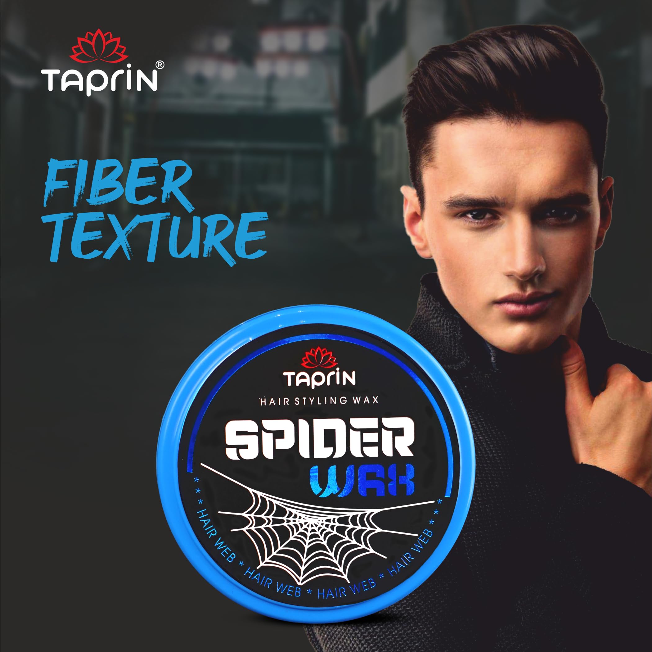 Taprin Hair Styling Spider Wax 80g - Matte Finish Strong Hold Hair Wax for Men | Perfect for Spikes, Textured & Messy Hairstyles | Salon-Quality Styling at Home