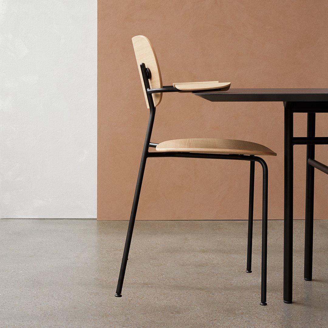 Modern Wooden Dining Chair with Armrests - Comfortable & Stylish for Kitchen, Dining Room, or Breakfast Nook