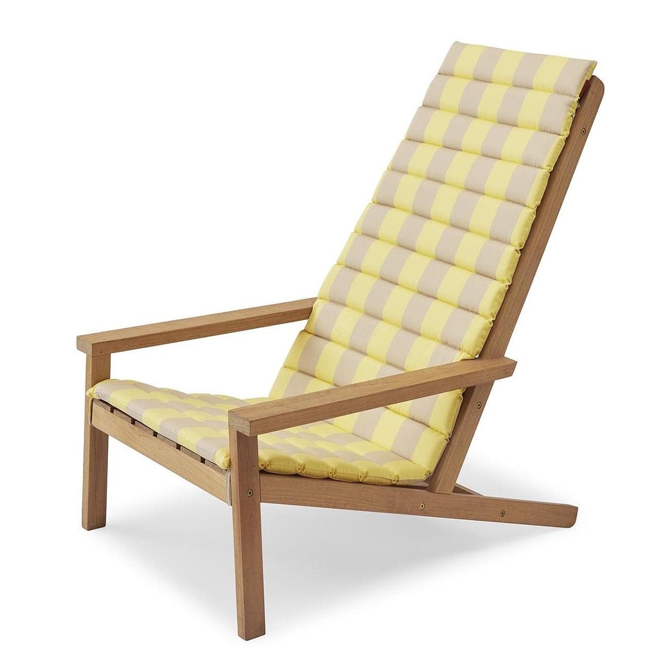 Between Lines Deck Lounge Chair - Waterproof Outdoor Patio Furniture for Poolside, Beach, and Garden Relaxation