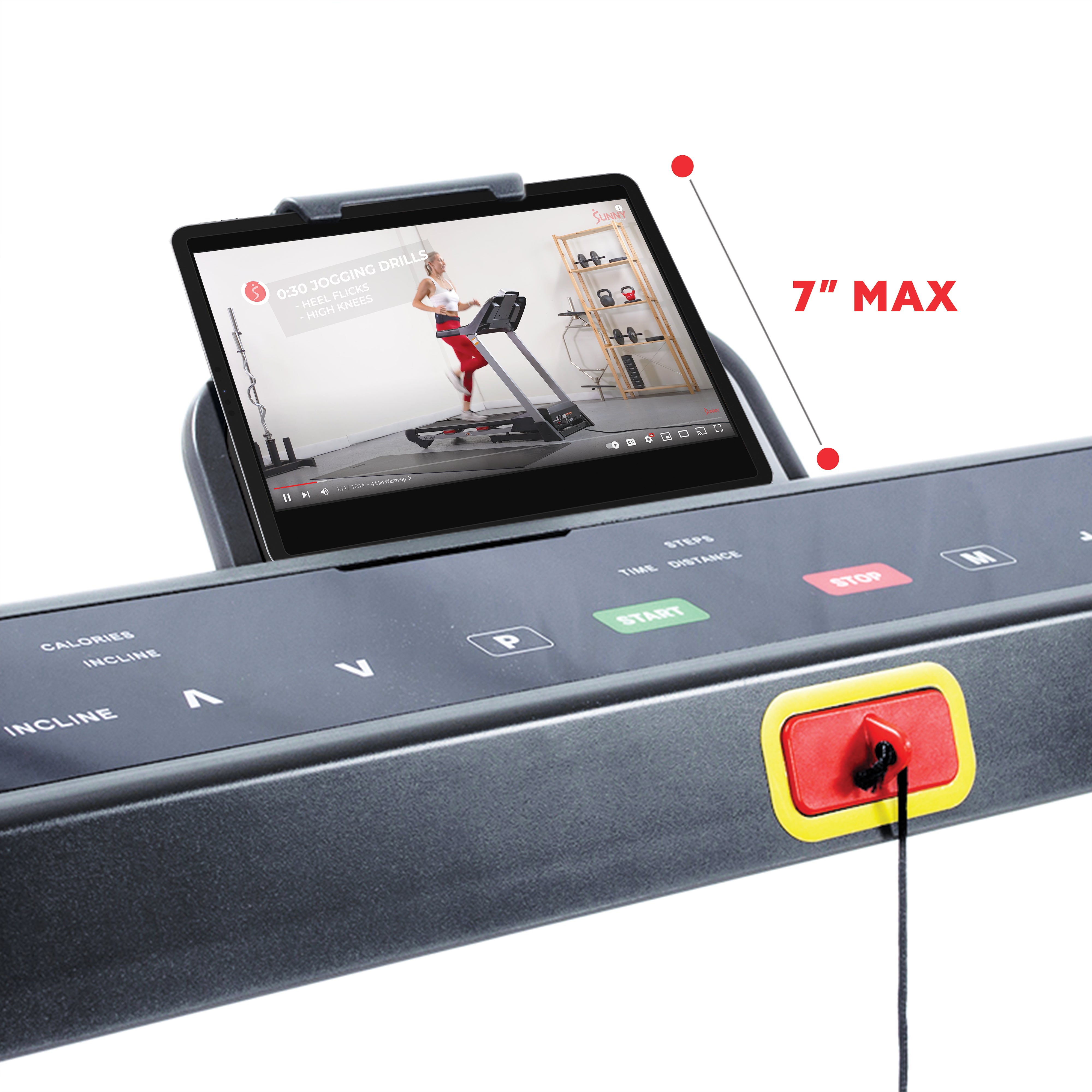 Folding Electric Treadmill with 12-Level Auto Incline, LCD Display & Heart Rate Monitor - SF T7909 | Perfect for Home Gym, Cardio Workout & Small Spaces