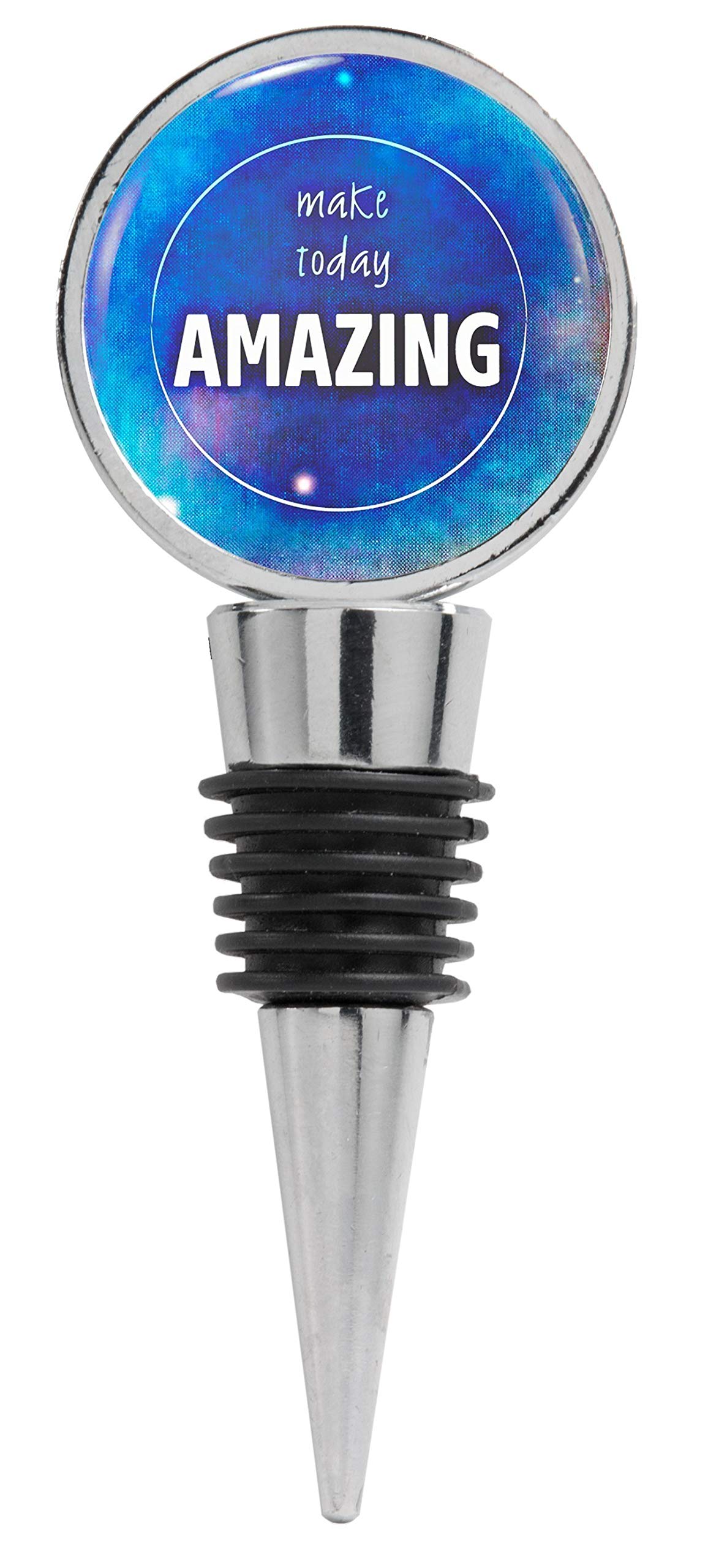 Inspirational Quote Wine Stopper - 'Make Today Amazing' Motivational Gift for Wine Lovers, Perfect for Parties, Weddings & Home Decor