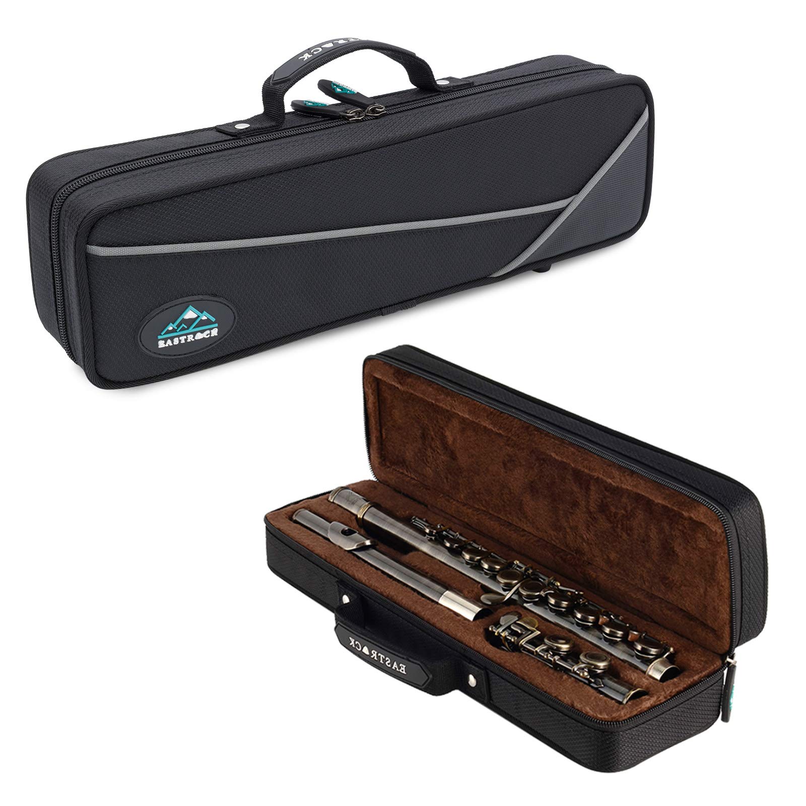 EASTROCK 16 Key Closed Hole C Flute for Beginners, Kids & Students - Antique Finish with Case, Stand & Cleaning Kit - Perfect for School Bands, Music Lessons & Home Practice