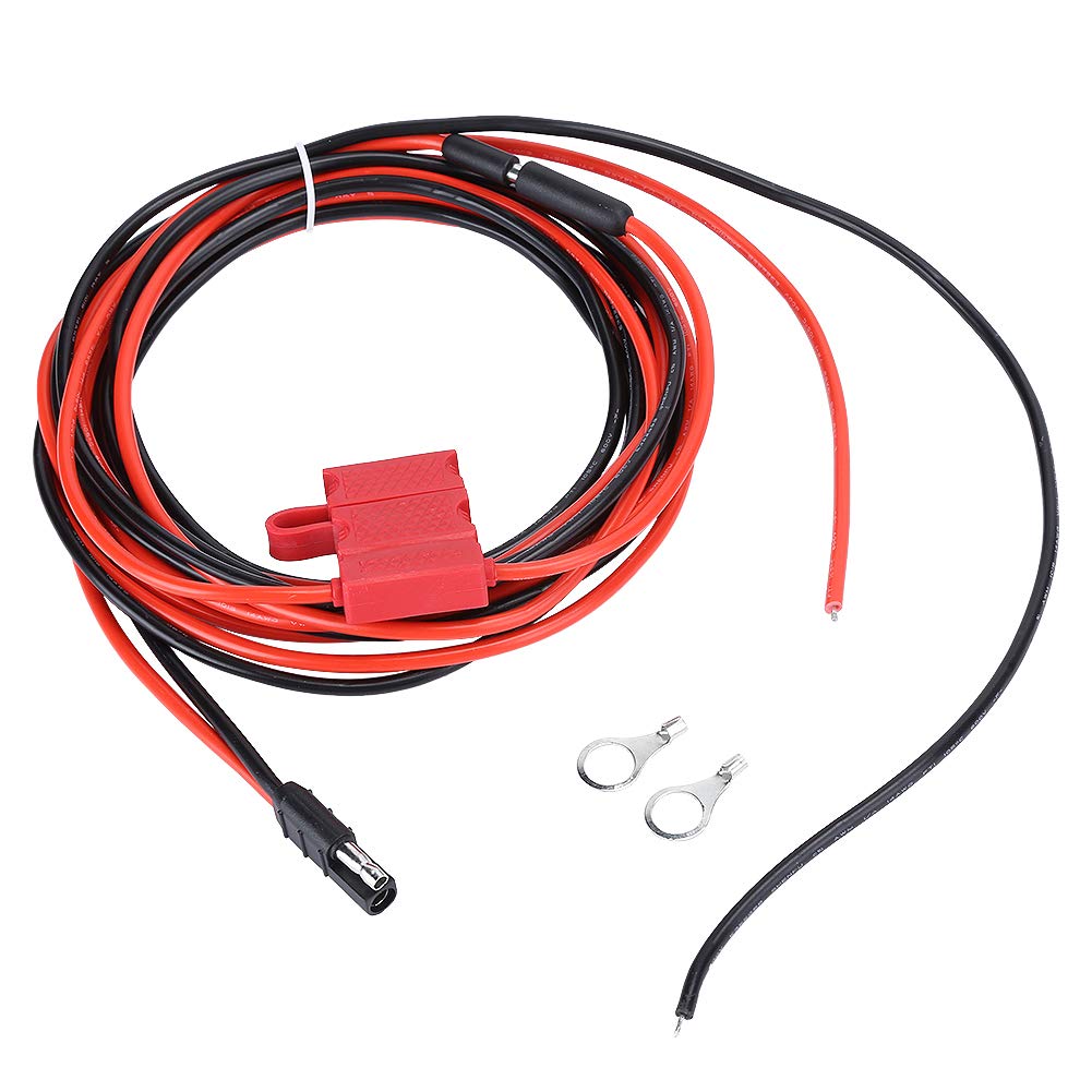 Motorola Radio Power Cable HKN4137 PM400 CM200 CM300 with Fuse - Professional Grade Replacement Part for Two-Way Radios | Ideal for Emergency Services, Security & Construction Teams