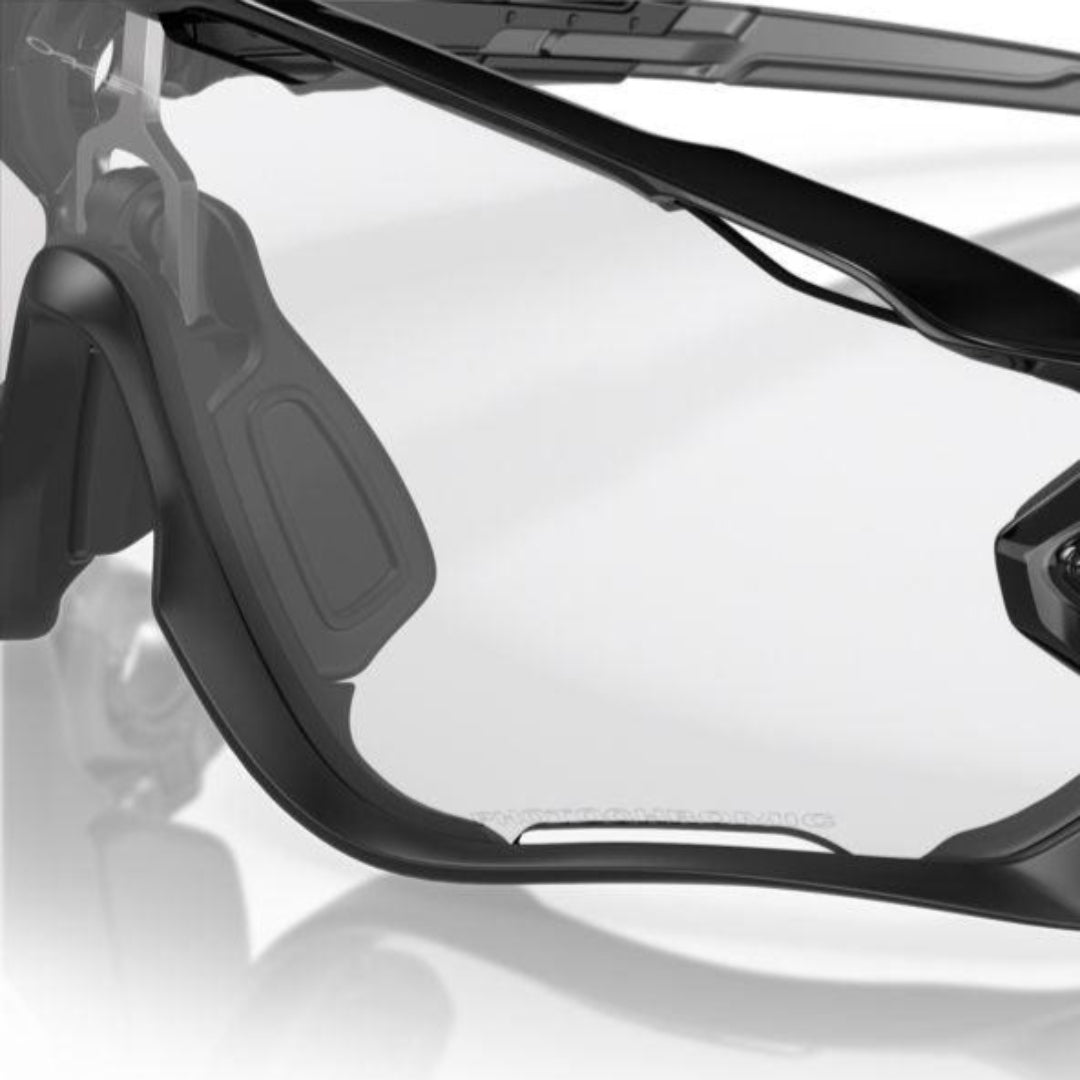 Oakley Jawbreaker Sunglasses Polished Black/Clear to Black Iridium Photochromic Lenses - 0OO9290 929014 - Ideal for Cycling, Running & Outdoor Sports