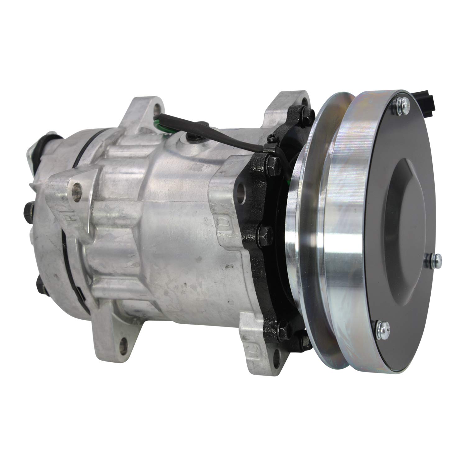 AC Compressor for Caterpillar Models - OEM 1065016E 1065122 3E1909 Replacement | Heavy Duty Truck & Construction Equipment Air Conditioning System