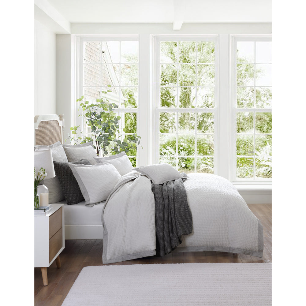 Premium Felix Charcoal Quilt Cover Set - King Size Bedding with Soft Fabric for Luxurious Comfort | Perfect for Master Bedroom, Guest Room & Hotel Decor