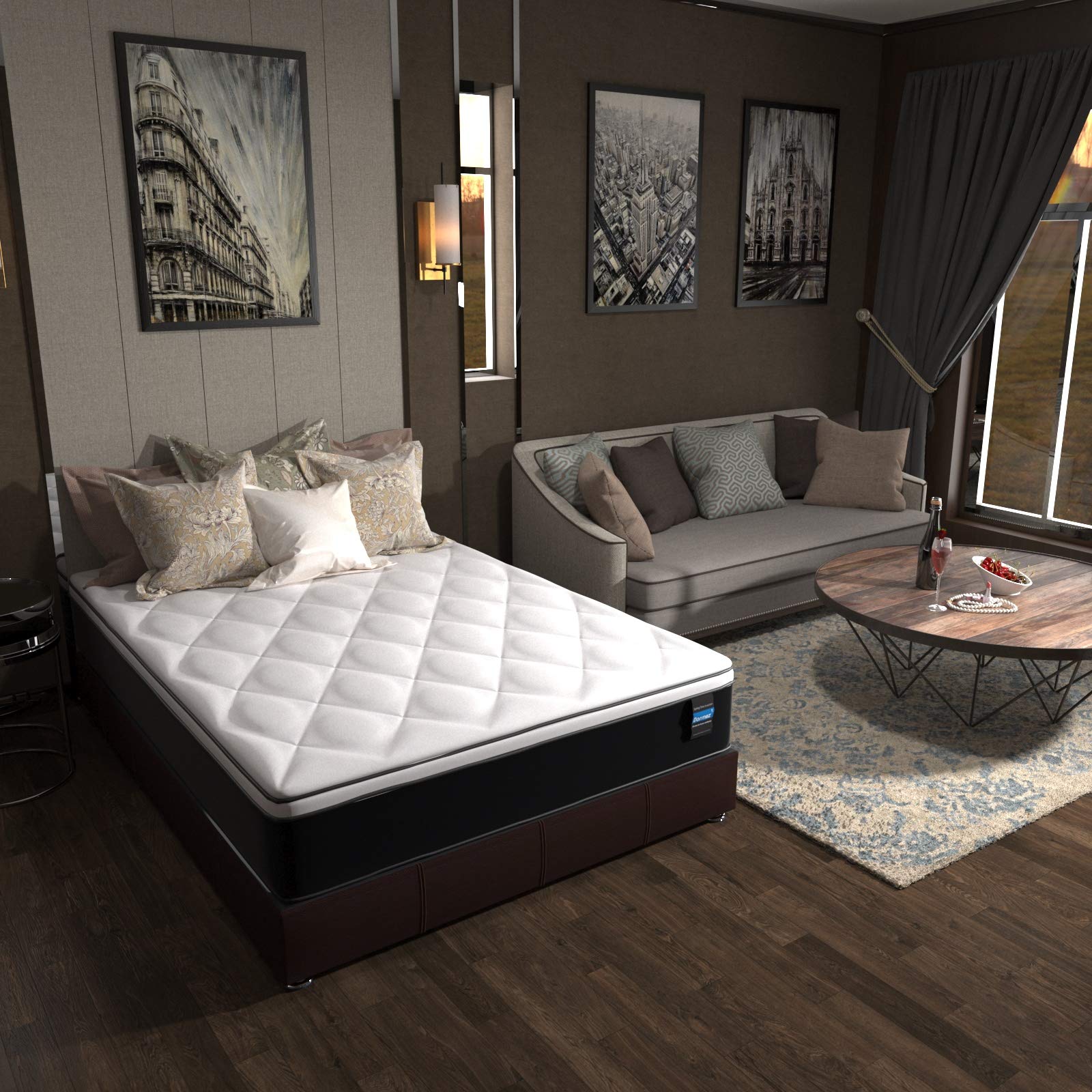 Cloud DormezZ Mattress - Queen Size Memory Foam Bed Mattress for Side Sleepers & Back Pain Relief - Perfect for Guest Rooms, Apartments & Dormitories