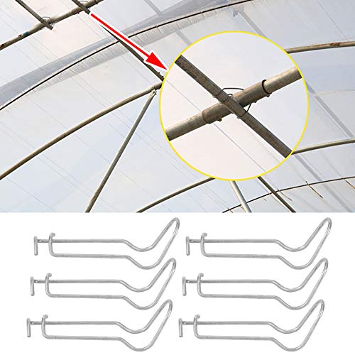 30Pcs Stainless Steel Spring Clips for Plant Support - 11mm Garden Greenhouse Fixing Clamps | Durable Wire Clips for Vine, Tomato & Flower Stems