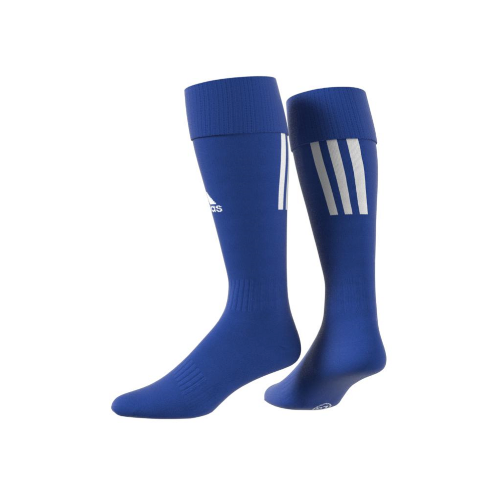 Adidas Santos 18 Soccer Socks - Blue & White Football Crew Socks for Men & Women - Perfect for Training, Matches & Sports Performance