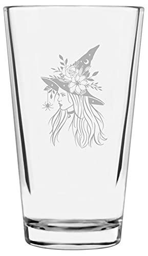 Happy Halloween Witch 16oz Pint Glass - Party & Home Decor