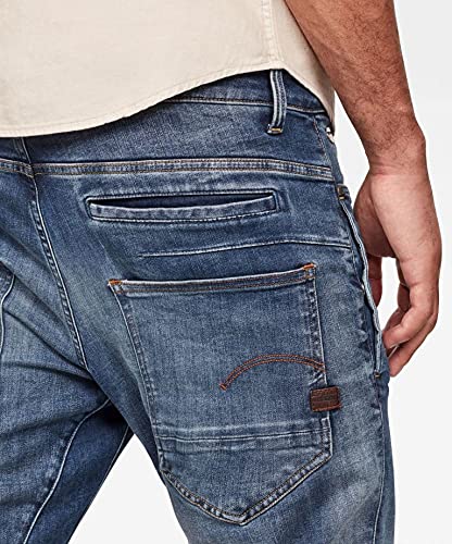 G-STAR Raw D-STAQ 3D Superslim Stretch Jeans for Men - Rink Superstretch Denim Pants | Slim Fit, Comfortable & Stylish for Casual Wear, Night Out & Everyday Fashion