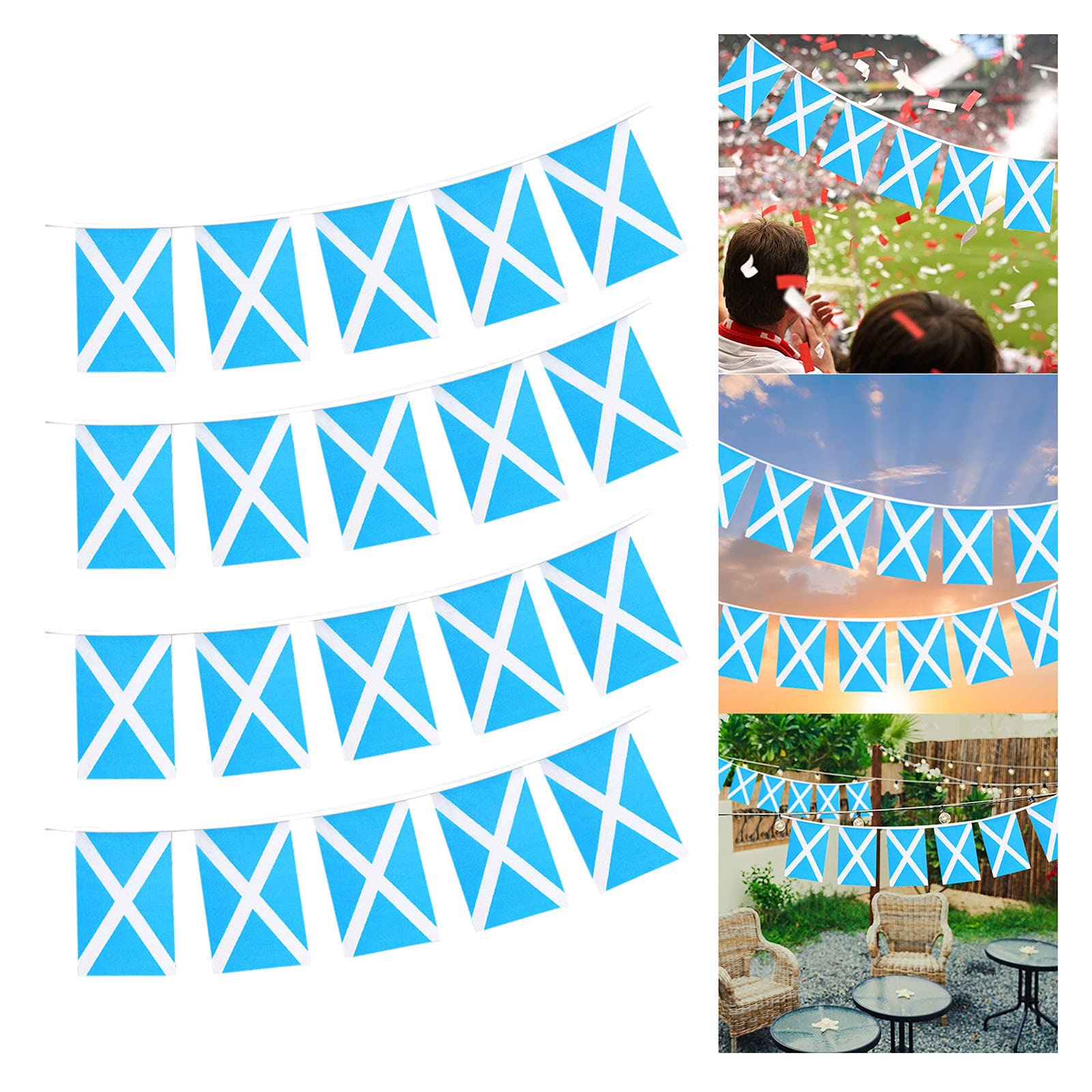 Scotland Flag Decor - Mini Hanging Window String for Home & Party