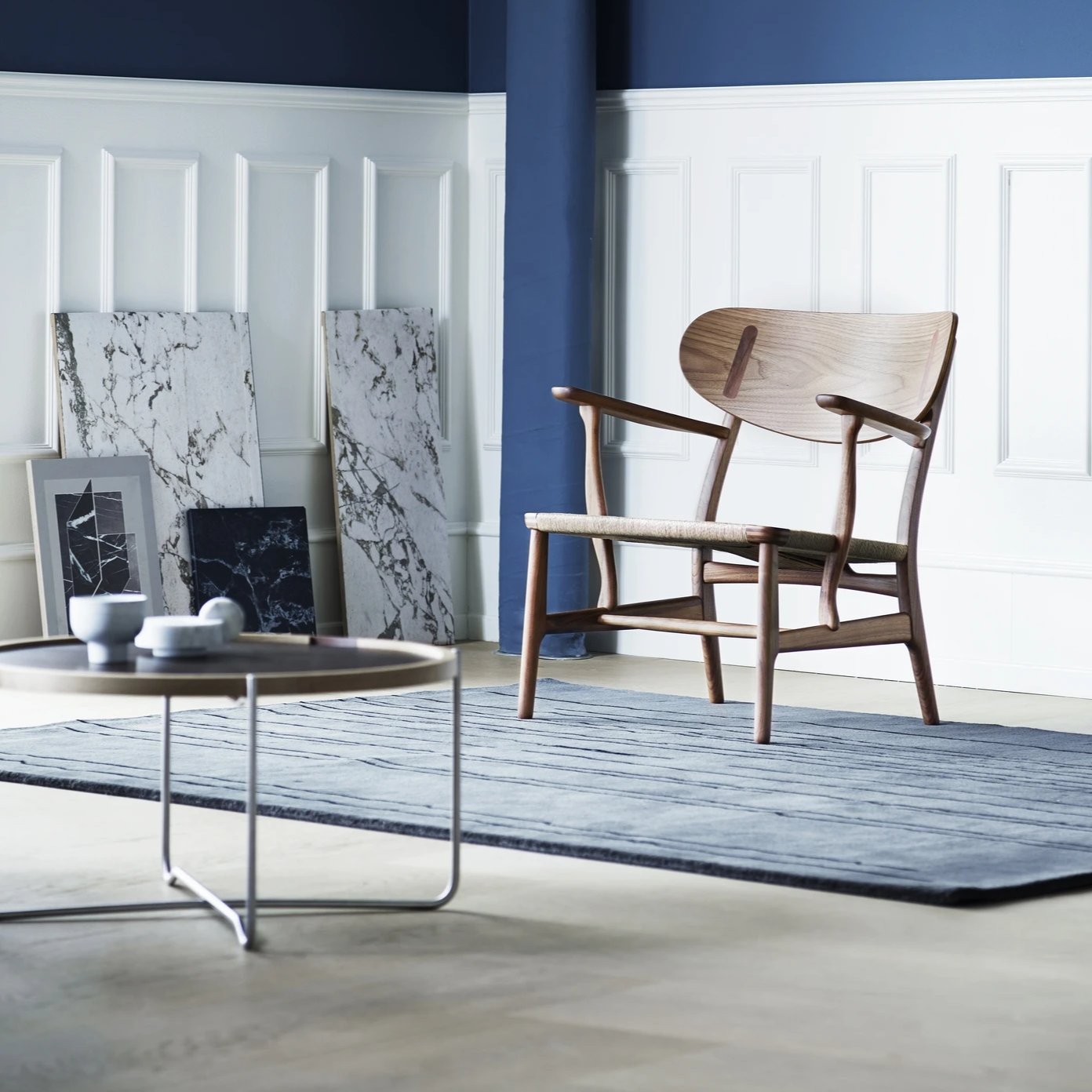 CH22 Lounge Chair - Modern Scandinavian Design, Comfortable & Stylish for Living Room, Office, or Reading Nook | Premium Wooden Frame & Upholstered Seat