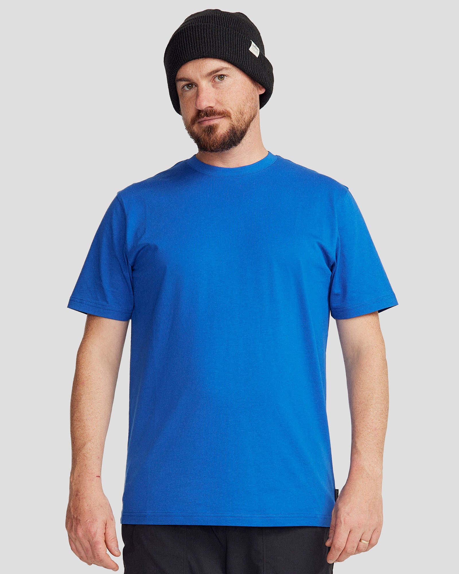 Premium Men's Solid Organic Cotton T-Shirt - Soft Breathable Tee for Casual Wear & Everyday Comfort - Peak Blue