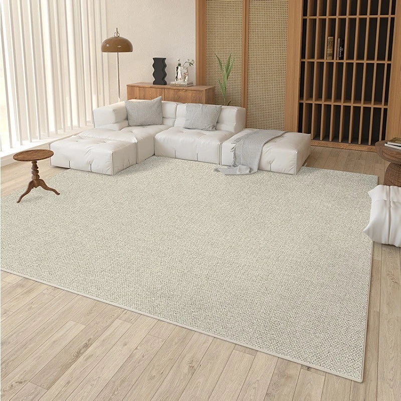 Jada Velvet Minimalist Solid Area Living Room Rug - Soft Plush Modern Home Decor for Bedroom, Dorm, Office