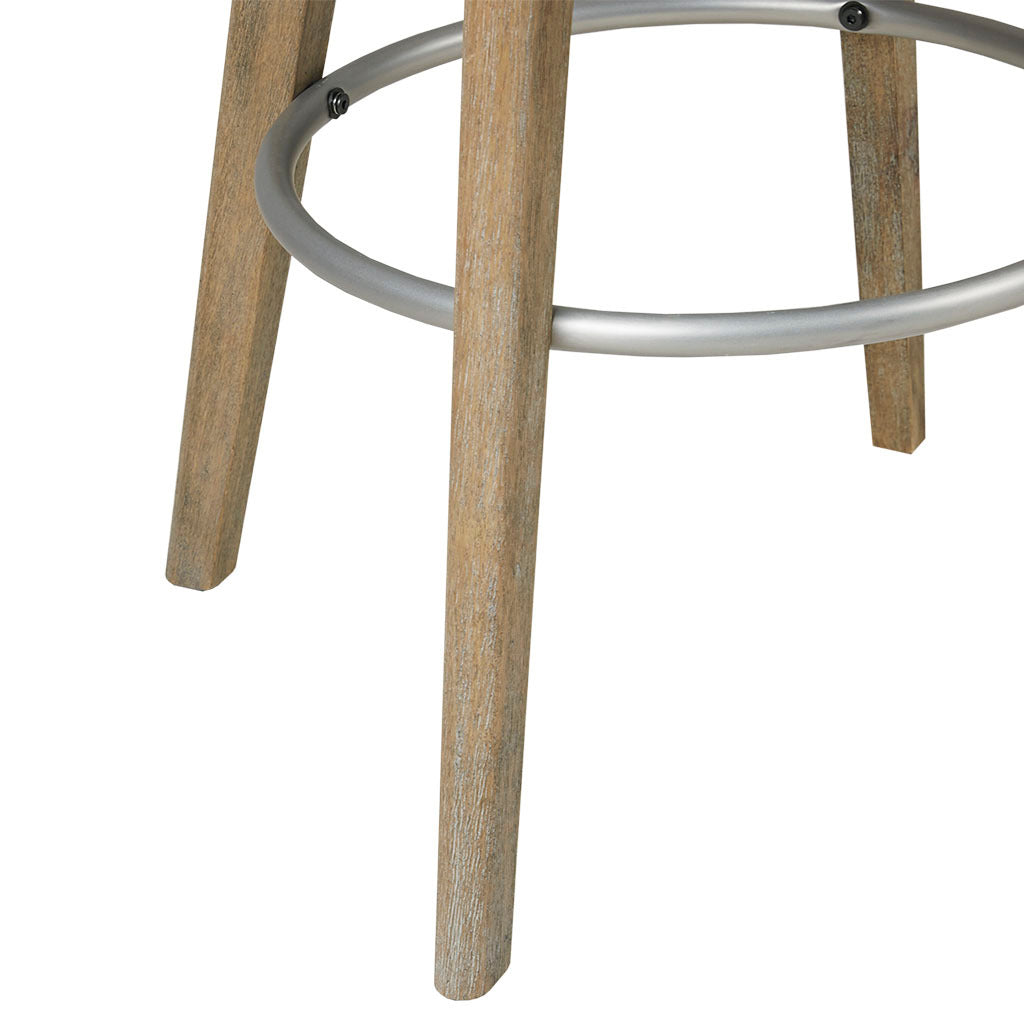 Swivel Counter Stool with Adjustable Height - Modern Bar Stools for Kitchen Island, Breakfast Nook & Home Bar - Comfortable 360-Degree Rotating Seat for Dining & Entertaining