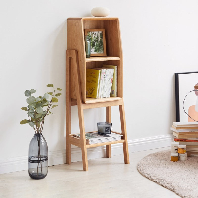 Solid Oak Wood Side Cabinet with Storage - Modern Living Room & Bedroom Furniture for Home Organization & Decor