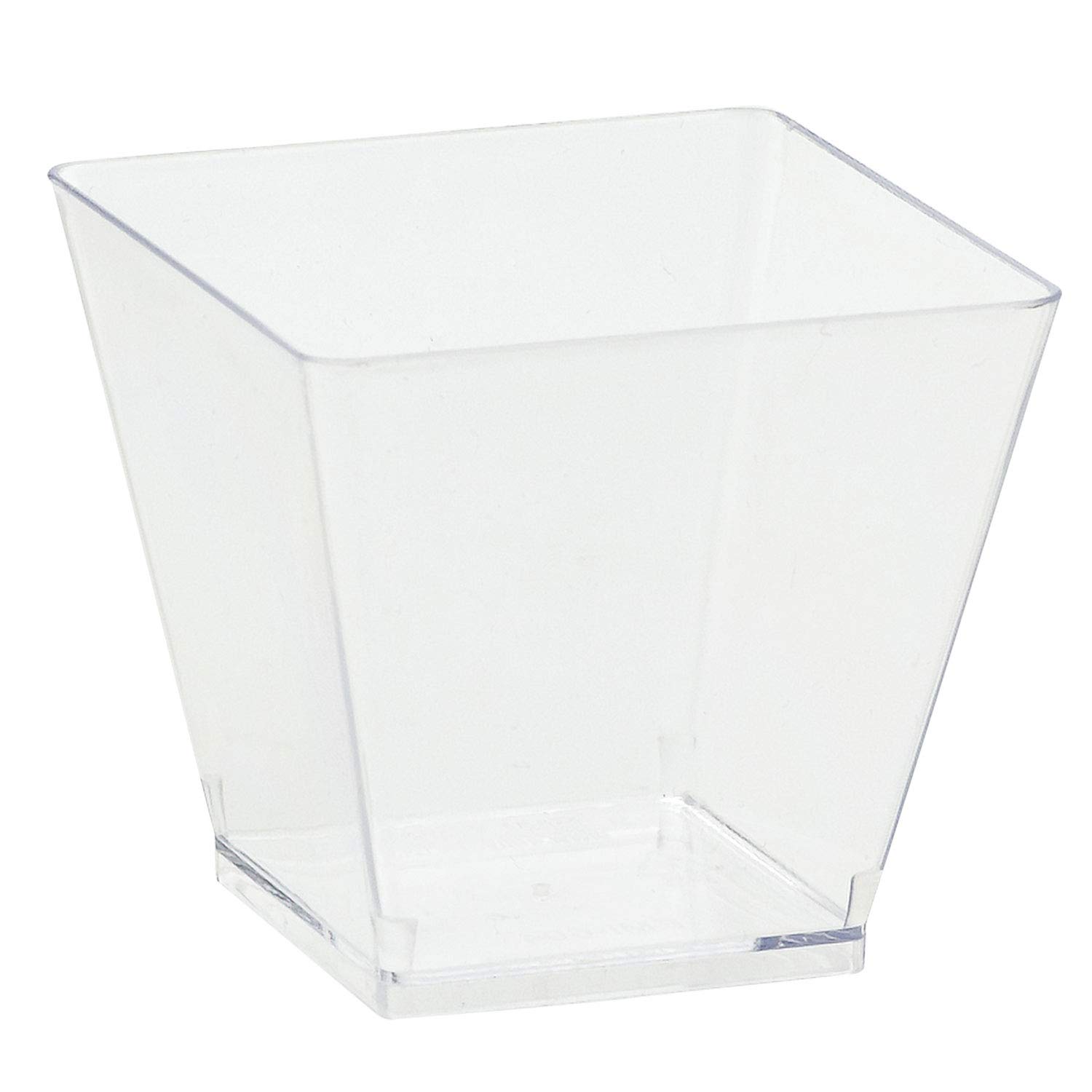40-Pack Clear Mini Plastic Storage Cubes - 3 Inch Durable Reusable Transparent Organizer Containers for Party Favors, Baby Shower Gifts, Office Supplies & Craft Organization