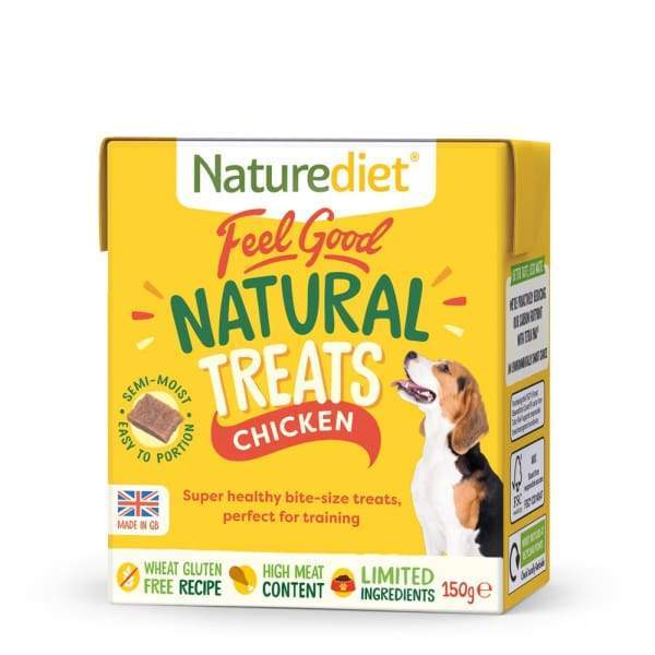 Natural Chicken Semi-Moist Dog Treats by Naturediet - 150g | Healthy Training Rewards & Daily Snacks for Dogs | Perfect for Obedience Training & Positive Reinforcement