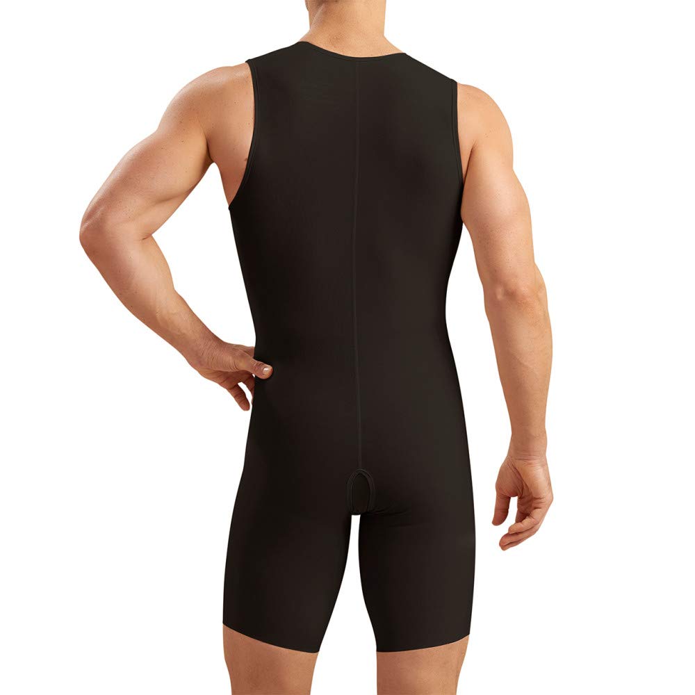 MARENA MB2 Zipperless Men’s Sleeveless Compression Bodysuit - Post Surgery Recovery Garment for Chest & Abdomen - Ideal for Liposuction, Tummy Tuck & Gynecomastia Procedures