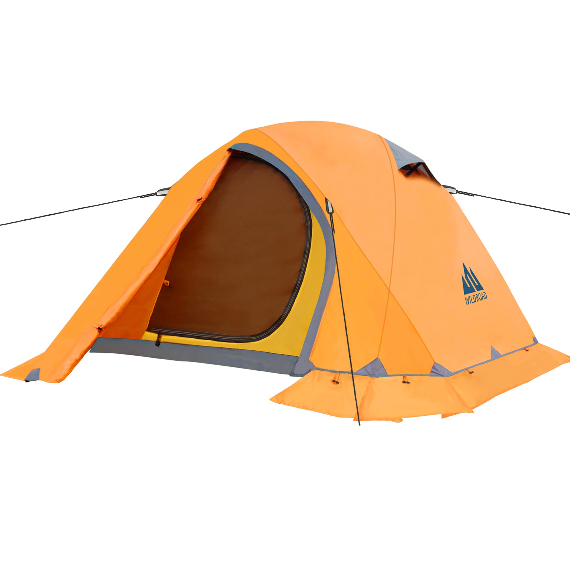 4 Season 2 Person Waterproof Ultralight Backpacking Tent - Easy Setup All Weather Camping Tent for Winter, Hiking, Mountaineering & Outdoor Survival - Perfect for Backpack Travel and Adventure Camping Trips