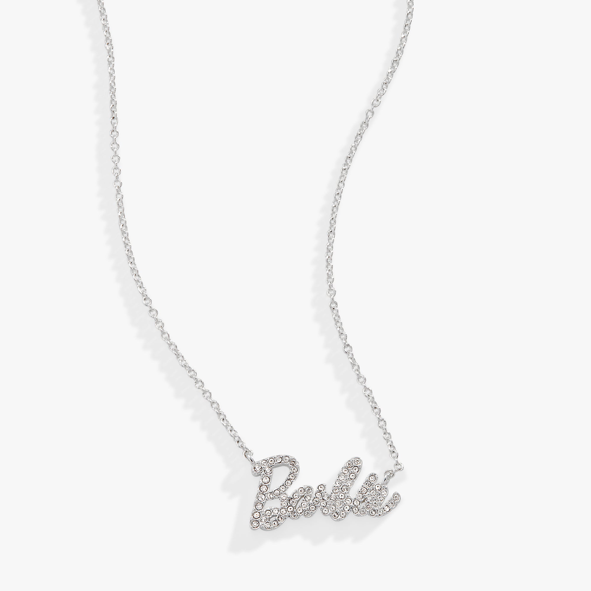 Barbie™ Pave Adjustable Necklace - Sparkling Fashion Jewelry for Women & Girls - Perfect for Parties, Gifts & Everyday Wear
