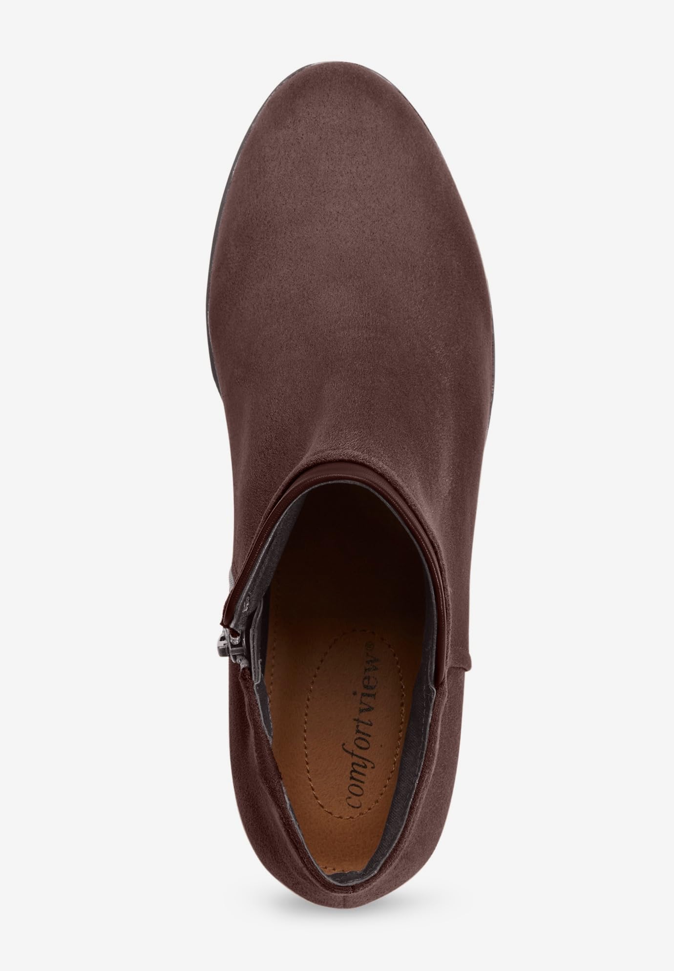 Comfortview Women's Wide Width The Bexley Bootie - Stylish & Comfortable Ankle Boots for Work, Casual Outfits & Fall Fashion