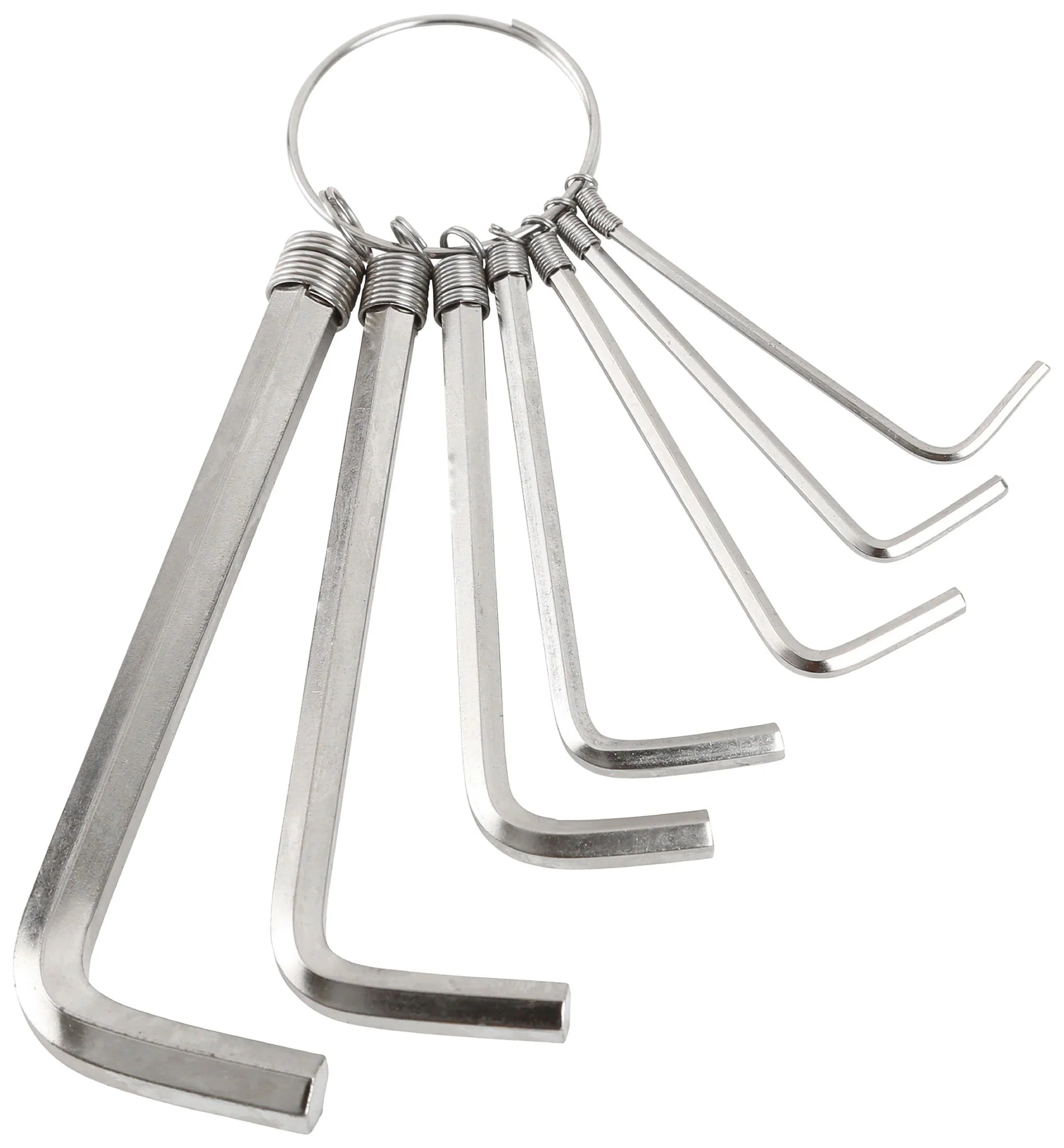 GreatNeck 7-Piece Hex Key Ring Set - SAE Sizes 5/64